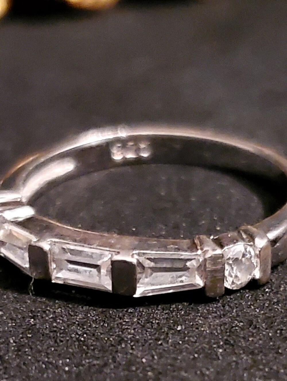 Sterling Silver Clear Cubic Zirconia Band Ring